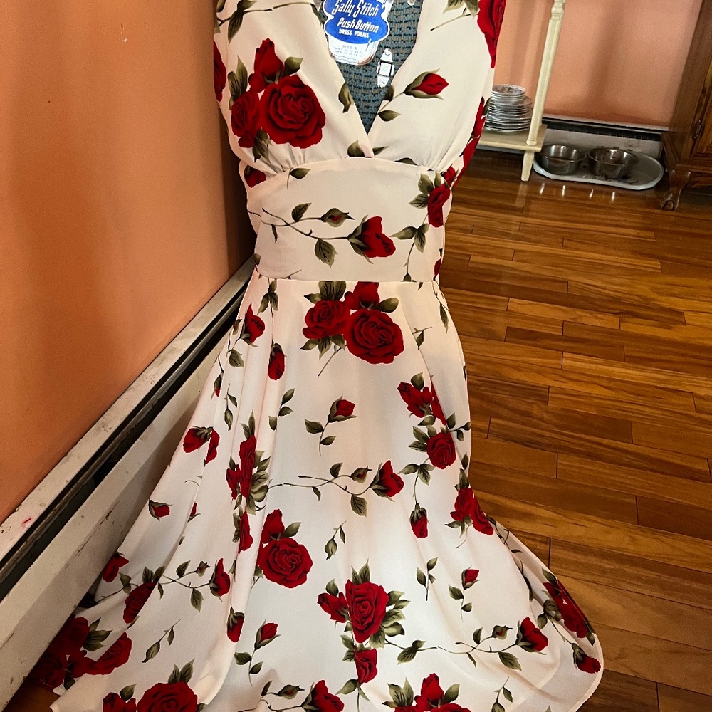 Vintage Swing Rockabilly Halter Dress